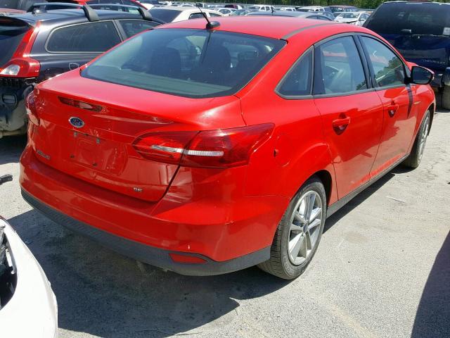 1FADP3F26FL205195 - 2015 FORD FOCUS SE RED photo 4