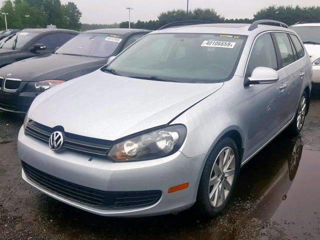 3VWPL7AJ0CM602627 - 2012 VOLKSWAGEN JETTA TDI SILVER photo 2