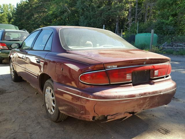 2G4WS52J6Y1150911 - 2000 BUICK CENTURY CU MAROON photo 3