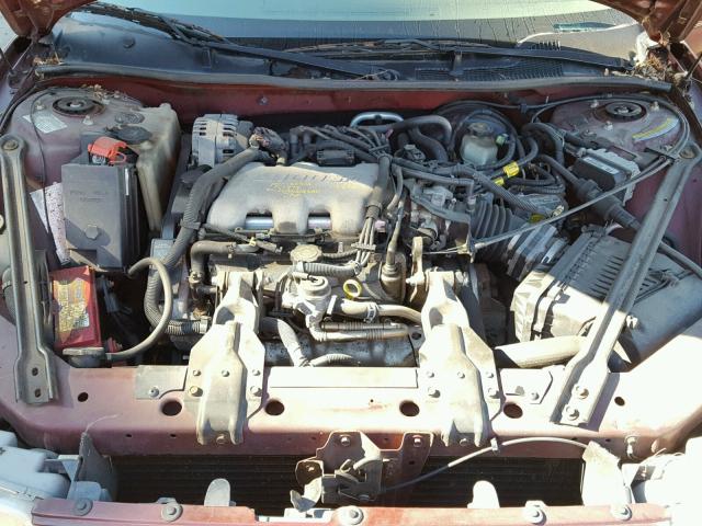 2G4WS52J6Y1150911 - 2000 BUICK CENTURY CU MAROON photo 7