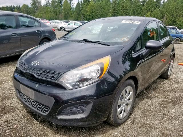 KNADM5A34C6092014 - 2012 KIA RIO LX BLACK photo 2