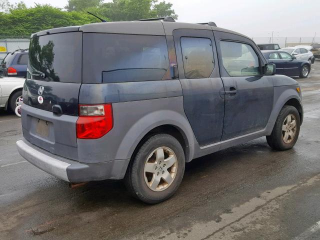 5J6YH27503L039886 - 2003 HONDA ELEMENT EX GRAY photo 4