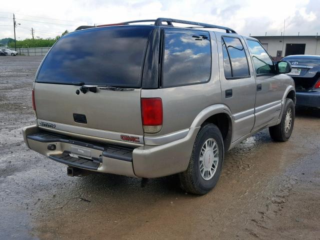 1GKDT13WX12107310 - 2001 GMC JIMMY SILVER photo 4