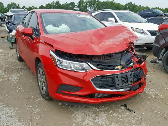 1G1BC5SM9H7269607 - 2017 CHEVROLET CRUZE LS RED photo 1