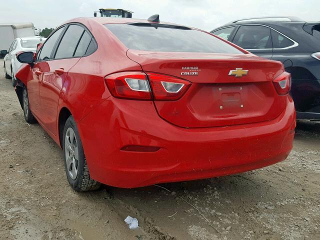 1G1BC5SM9H7269607 - 2017 CHEVROLET CRUZE LS RED photo 3