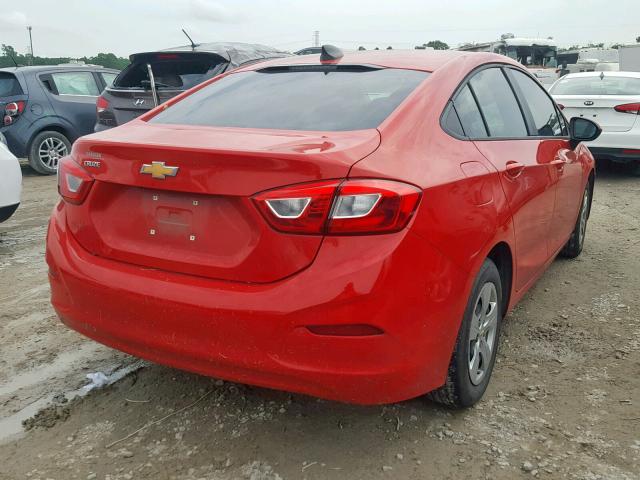 1G1BC5SM9H7269607 - 2017 CHEVROLET CRUZE LS RED photo 4