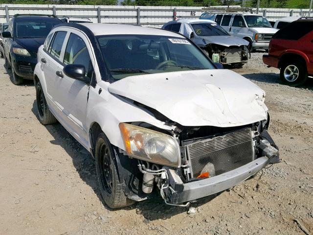 1B3JB48B27D502623 - 2007 DODGE CALIBER SX WHITE photo 1