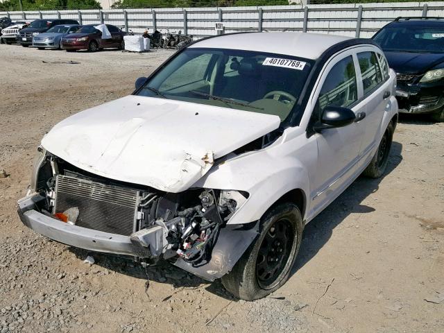 1B3JB48B27D502623 - 2007 DODGE CALIBER SX WHITE photo 2