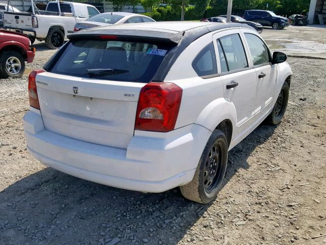 1B3JB48B27D502623 - 2007 DODGE CALIBER SX WHITE photo 4