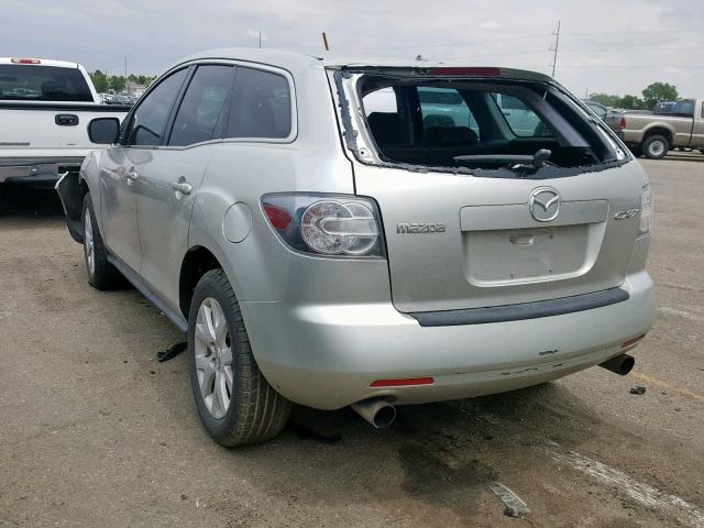 JM3ER293080214333 - 2008 MAZDA CX-7 SILVER photo 3