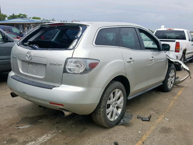 JM3ER293080214333 - 2008 MAZDA CX-7 SILVER photo 4