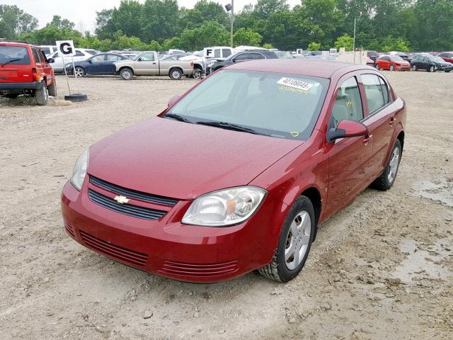 1G1AL55F987239161 - 2008 CHEVROLET COBALT LT MAROON photo 2