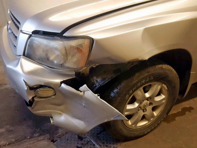 JTEGF21A820058890 - 2002 TOYOTA HIGHLANDER SILVER photo 9