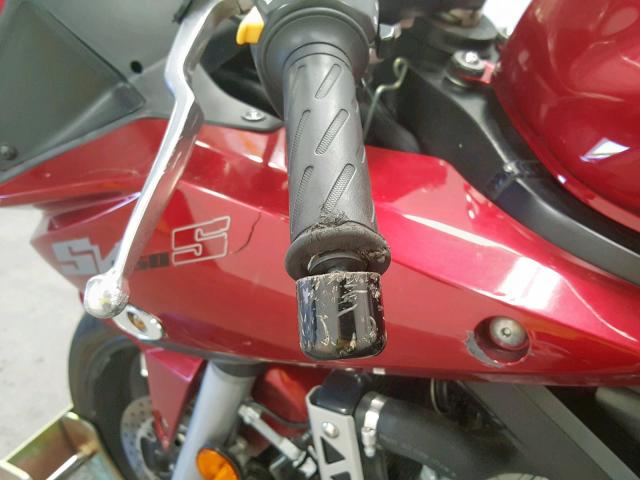 JS1VP53A972101050 - 2007 SUZUKI SV650 MAROON photo 12