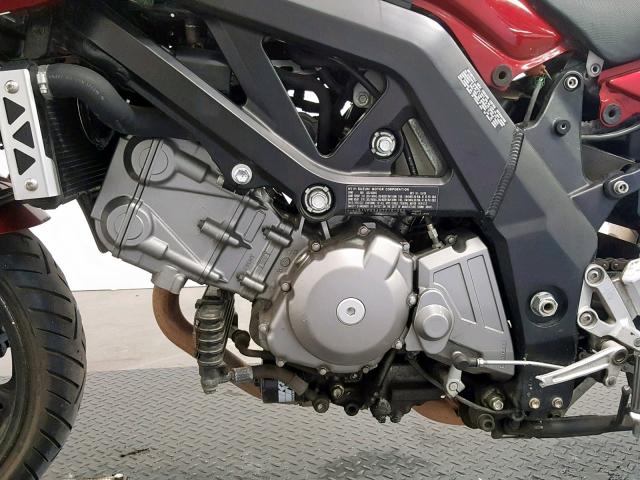 JS1VP53A972101050 - 2007 SUZUKI SV650 MAROON photo 6