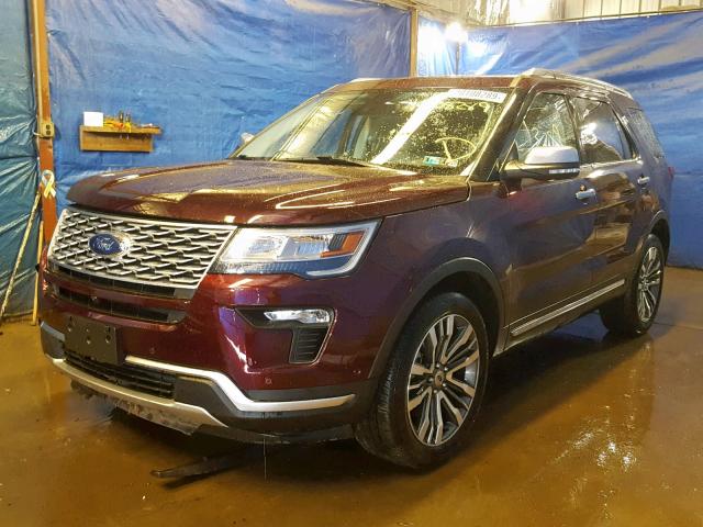 1FM5K8HT7KGA86099 - 2019 FORD EXPLORER P PURPLE photo 2