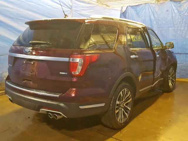 1FM5K8HT7KGA86099 - 2019 FORD EXPLORER P PURPLE photo 4