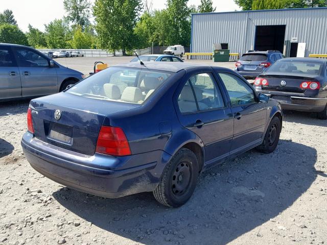 3VWRB69M61M182213 - 2001 VOLKSWAGEN JETTA GL BLUE photo 4