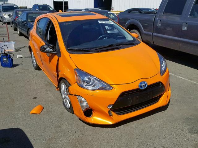 JTDKDTB38G1122180 - 2016 TOYOTA PRIUS C ORANGE photo 1