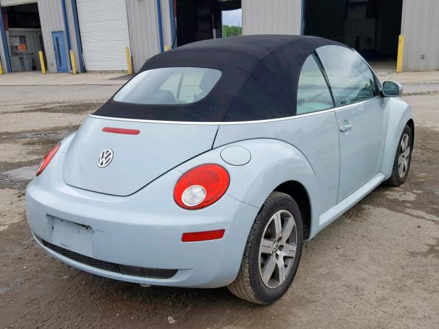 3VWPF31Y36M313050 - 2006 VOLKSWAGEN NEW BEETLE Blau Foto 4