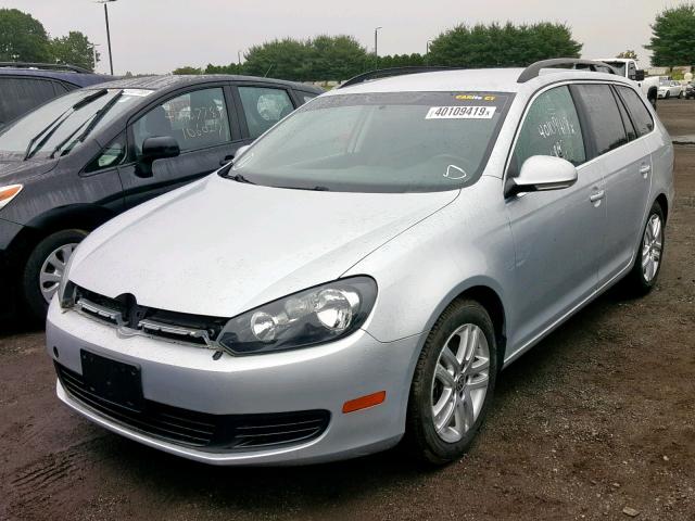 3VWPL7AJ8EM613457 - 2014 VOLKSWAGEN JETTA TDI SILVER photo 2