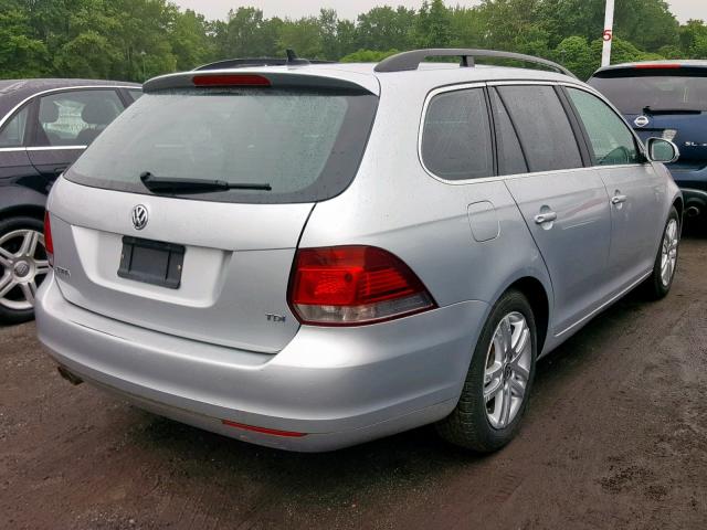 3VWPL7AJ8EM613457 - 2014 VOLKSWAGEN JETTA TDI SILVER photo 4