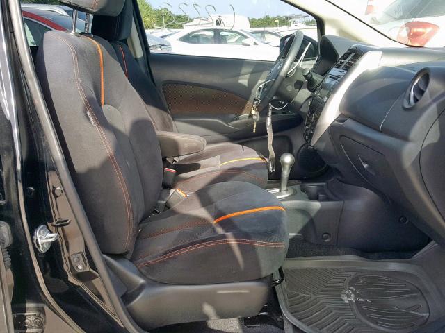 3N1CE2CP0FL447283 - 2015 NISSAN VERSA NOTE BLACK photo 5