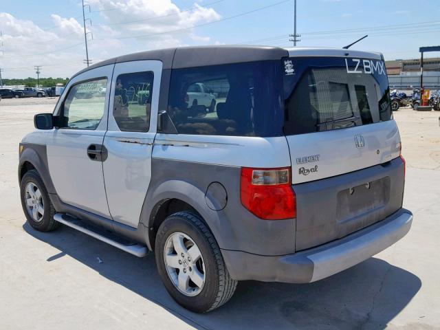 5J6YH18574L006474 - 2004 HONDA ELEMENT EX SILVER photo 3