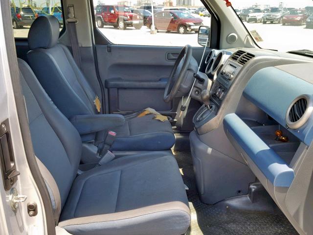 5J6YH18574L006474 - 2004 HONDA ELEMENT EX SILVER photo 5