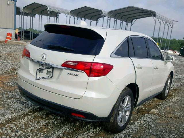 5J8TB3H57EL009374 - 2014 ACURA RDX TECHNO WHITE photo 4