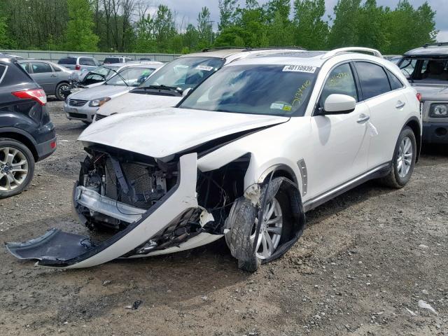 JNRAS18W39M152115 - 2009 INFINITI FX35 WHITE photo 2