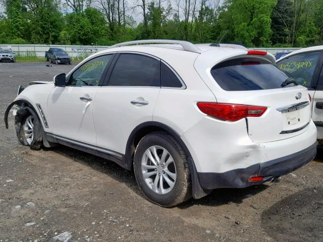 JNRAS18W39M152115 - 2009 INFINITI FX35 WHITE photo 3