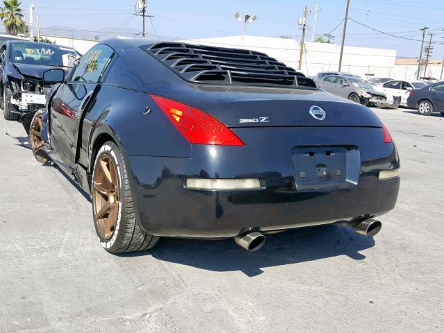 JN1AZ34D66M311221 - 2006 NISSAN 350Z COUPE BLACK photo 3