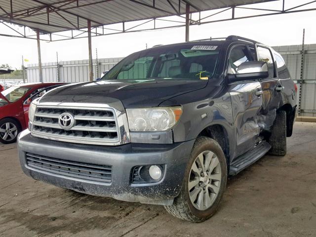 5TDJW5G12CS070938 - 2012 TOYOTA SEQUOIA LI GRAY photo 2