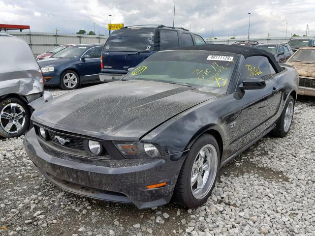 1ZVBP8FH5A5102461 - 2010 FORD MUSTANG GT BLACK photo 2