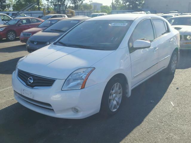 3N1AB6AP8CL667891 - 2012 NISSAN SENTRA 2.0 WHITE photo 2