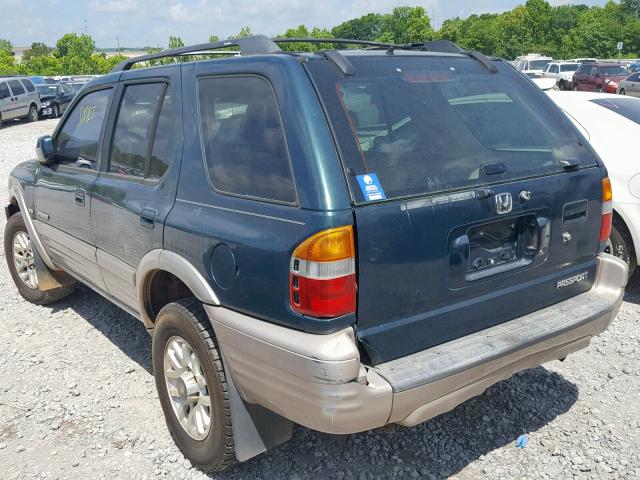 4S6CK58W214401933 - 2001 HONDA PASSPORT E მწვანე ფოტო 3