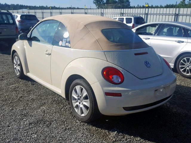 3VWRF31Y99M409780 - 2009 VOLKSWAGEN NEW BEETLE Sarı foto 3