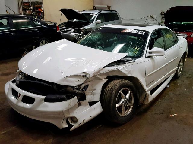 1G2WP52K71F246936 - 2001 PONTIAC GRAND PRIX WHITE photo 2