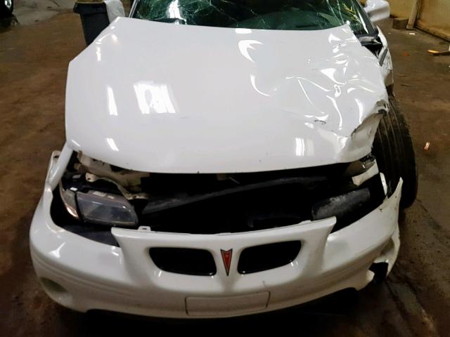 1G2WP52K71F246936 - 2001 PONTIAC GRAND PRIX WHITE photo 9