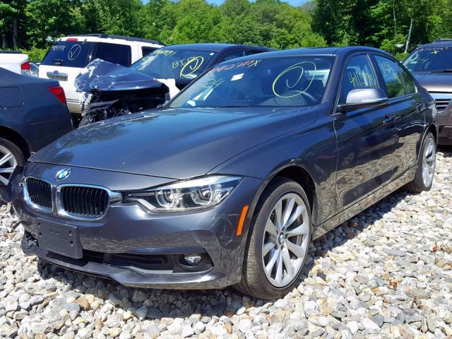 WBA8A3C50JA489436 - 2018 BMW 320 XI GRAY photo 2