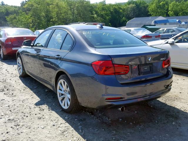 WBA8A3C50JA489436 - 2018 BMW 320 XI GRAY photo 3