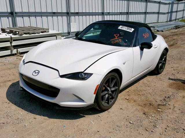 JM1NDAC72G0104203 - 2016 MAZDA MX-5 MIATA WHITE photo 2