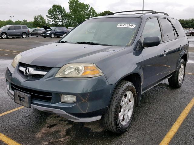 2HNYD18906H505020 - 2006 ACURA MDX TOURIN BLUE photo 2