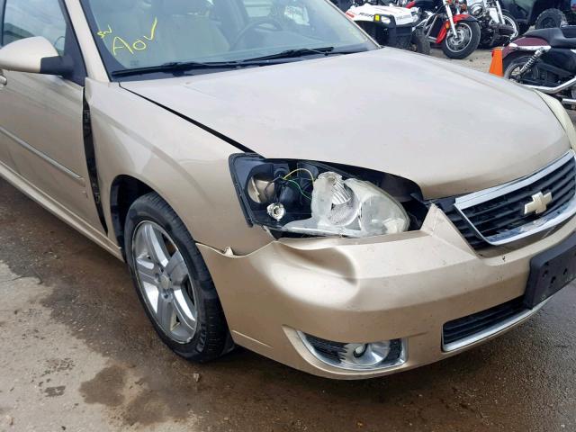 1G1ZU63876F284371 - 2006 CHEVROLET MALIBU MAX 金色 照片 9