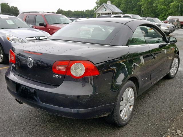 WVWBA71F97V032475 - 2007 VOLKSWAGEN EOS 2.0T BLACK photo 4