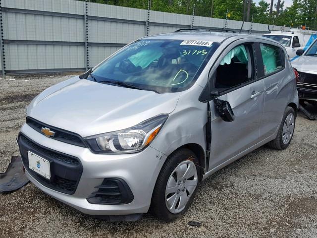 KL8CB6SA5HC710837 - 2017 CHEVROLET SPARK LS SILVER photo 2