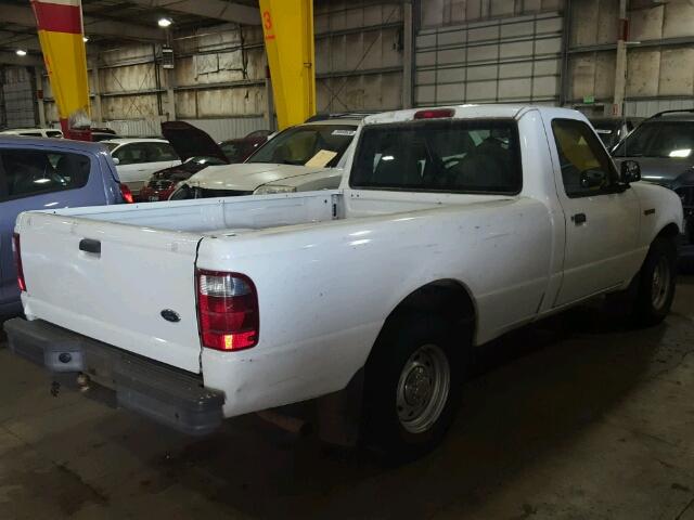 1FTYR10U81TB09470 - 2001 FORD RANGER WHITE photo 4