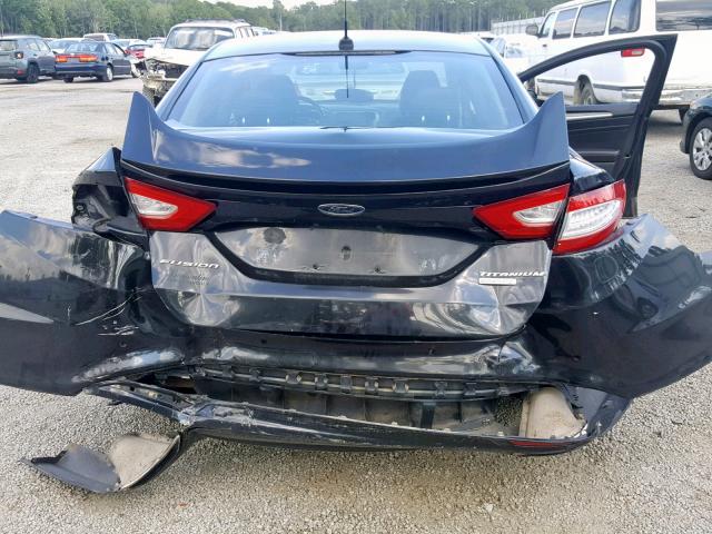 3FA6P0K98DR167395 - 2013 FORD FUSION TIT BLACK photo 9