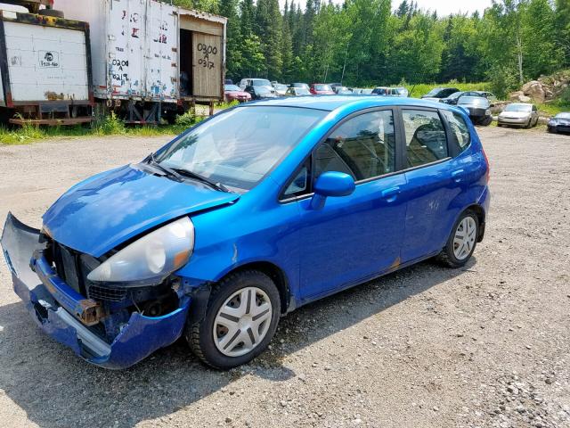 JHMGD37477S812972 - 2007 HONDA FIT BLUE photo 2